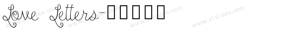 Love Letters字体转换